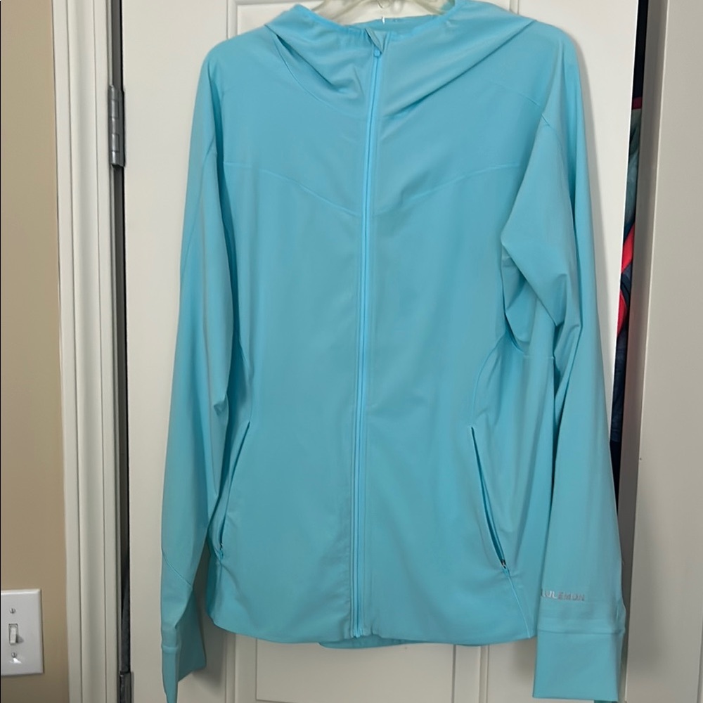 Lululemon Mist Over Windbreaker Light Blue Full-Zip jacket